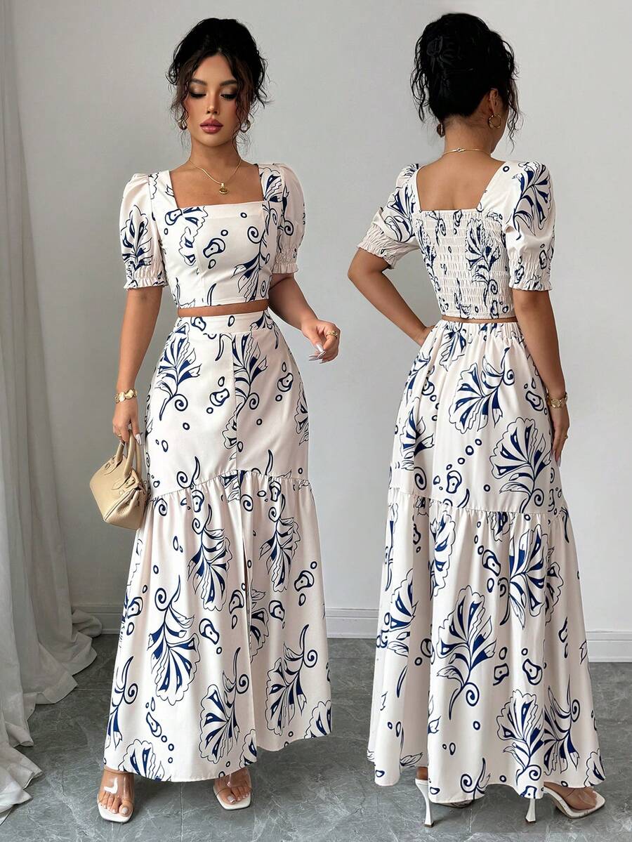 Romper Floral Print - Ensemble deux pièces été 2026 pour