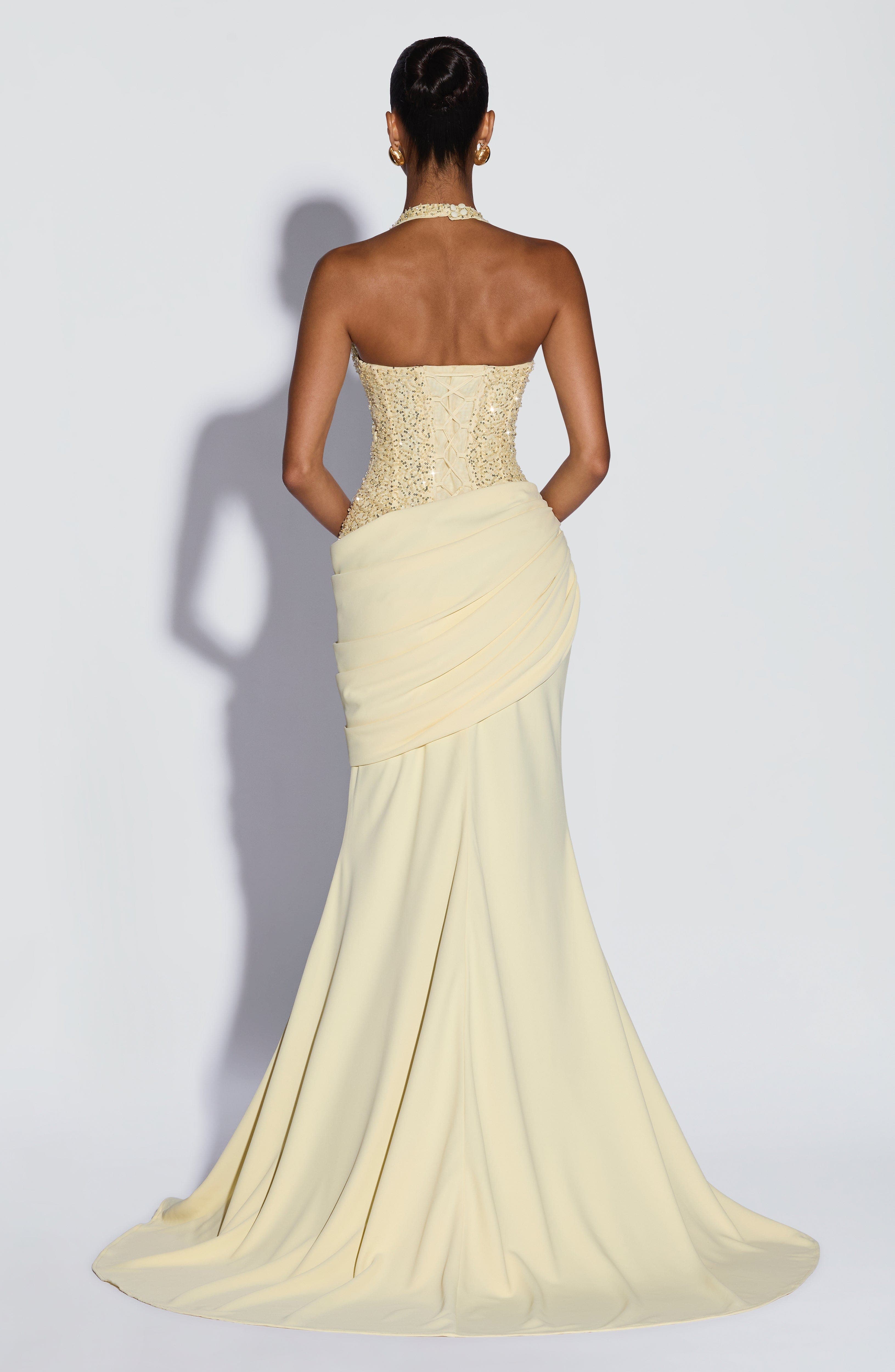 Maxi Dress Halter - Robe longue de soirée de luxe