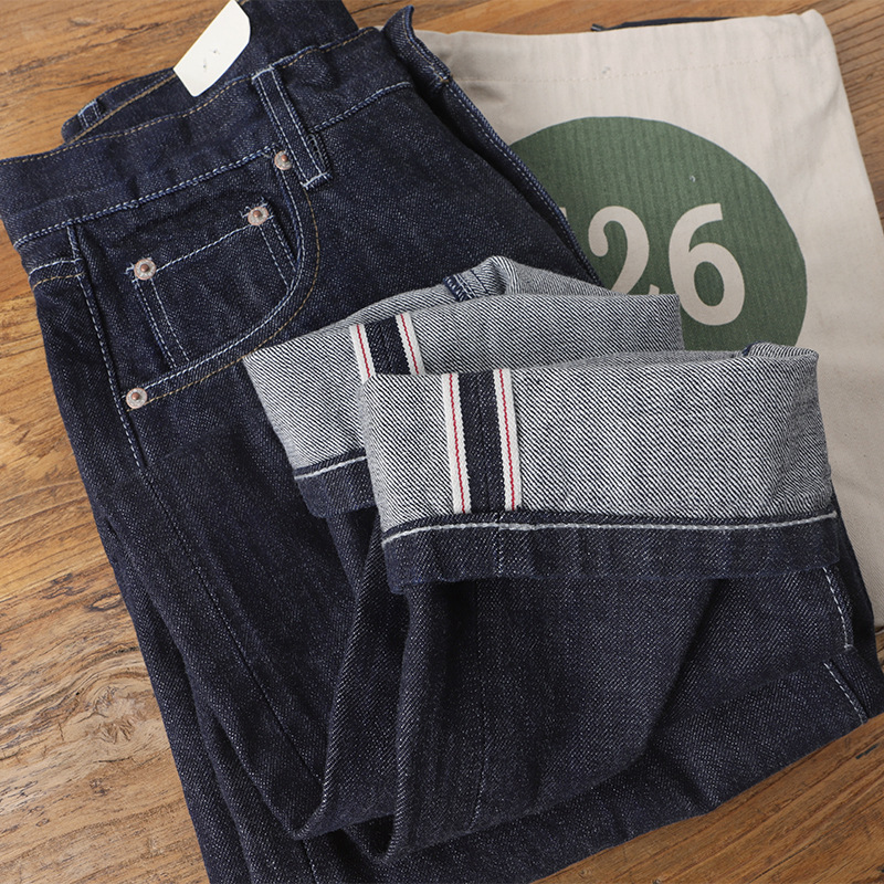 Levis Jeans 501 - Amekaji 100% coton hommes rouge blanc