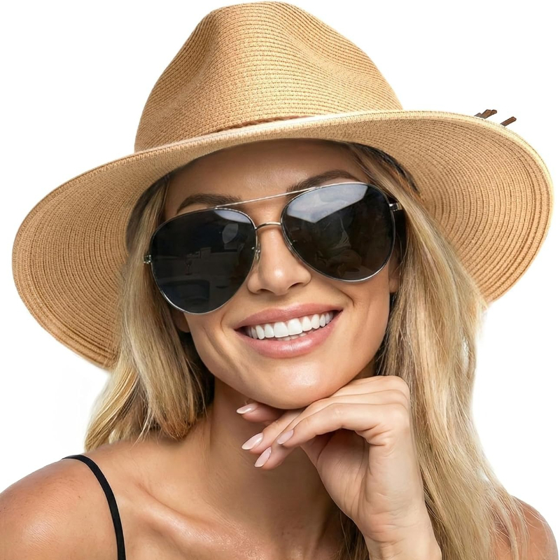 Hat Floppy Wide - Chapeau de soleil d'été en paille