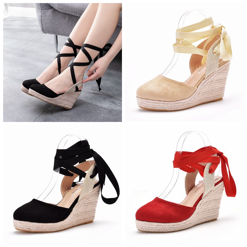 Wedge Espadrille Women - Sandales compensées à plateforme pour femmes,