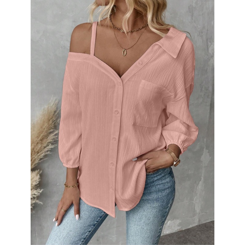 Blouse Off Shoulder - Grande taille 1XL-5XL femmes Blouses haut
