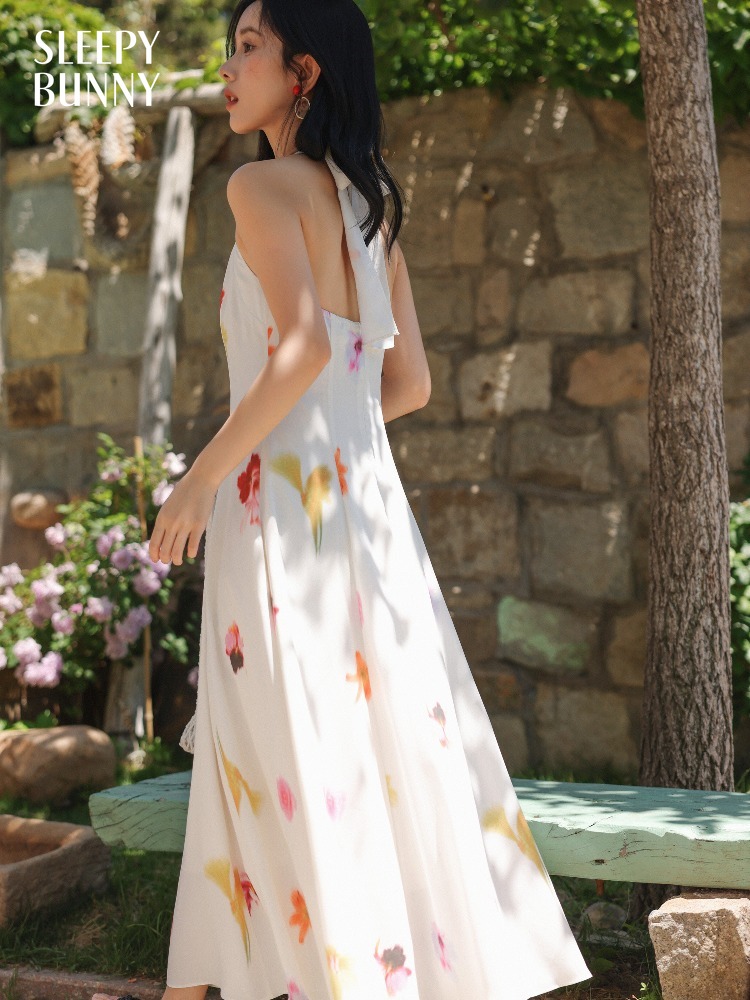 Robe longue fluide à imprimé f - Midi Skirt Floral avis et prix