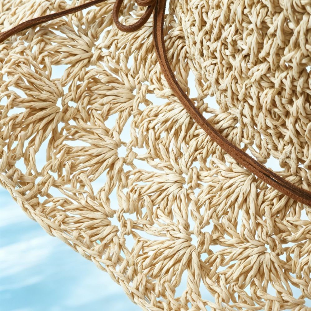 Chapeau de paille tressé à la  - Hat Floppy Wide avis et prix