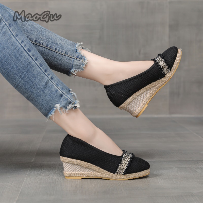 Chaussures compensées espadril - Wedge Espadrille Women avis et prix