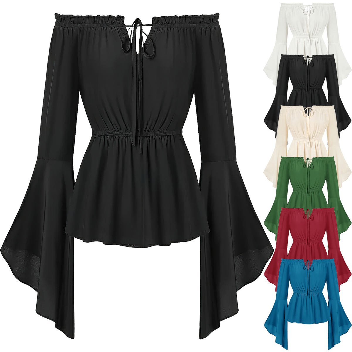 Blouse médiévale à épaules dén - Blouse Off Shoulder avis et prix