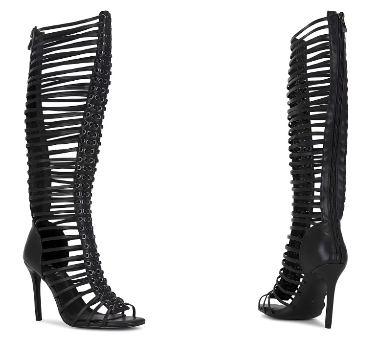 Sandales bottes noires à talon - Sandal Strappy Heeled avis et prix