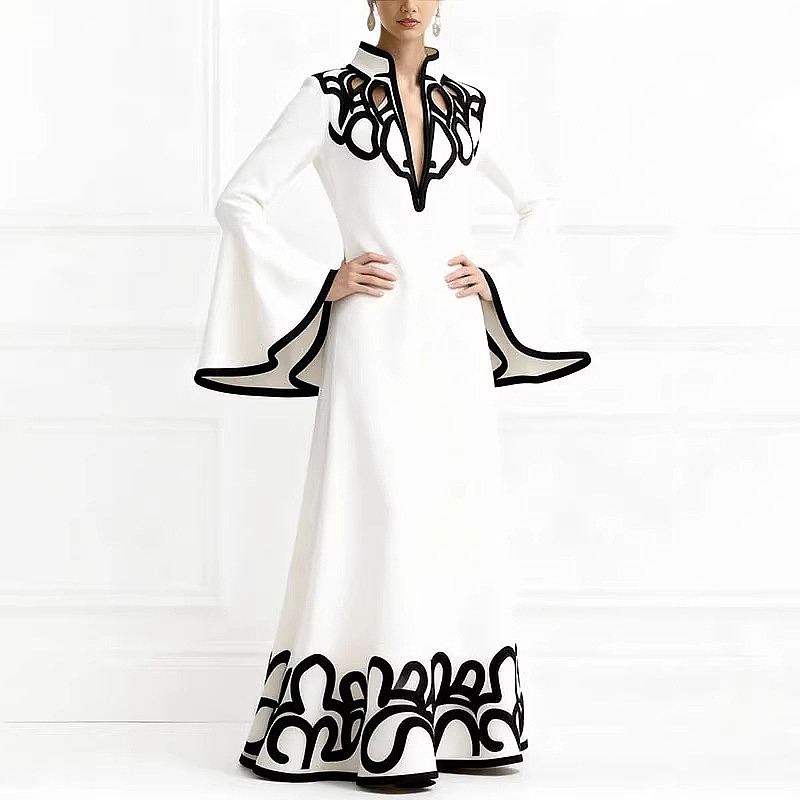 Robes maxi élégantes à col en  - Romper Floral Print avis et prix