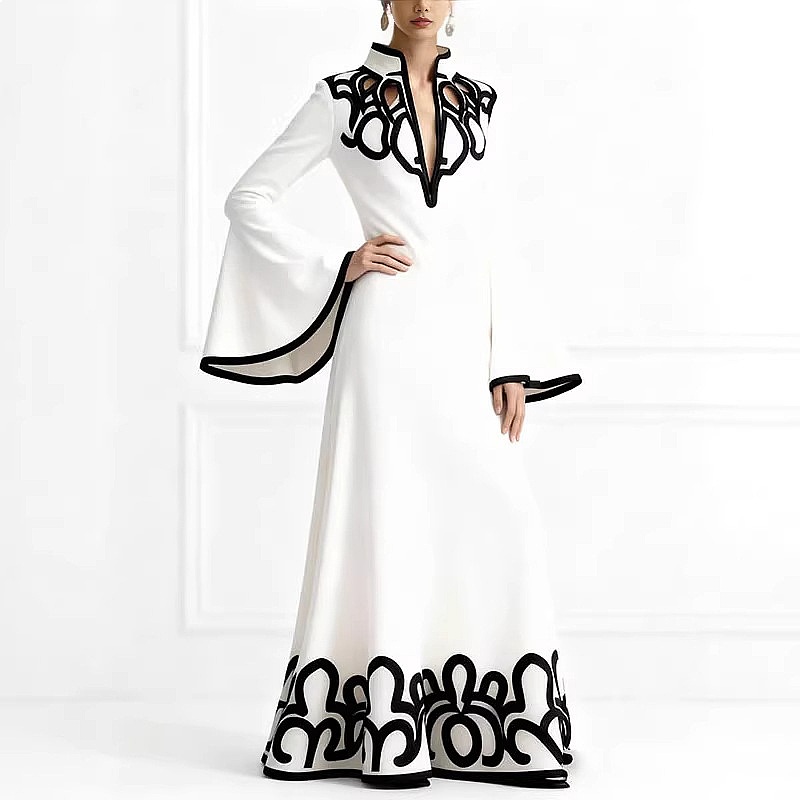 Robes maxi élégantes à col en  - Romper Floral Print avis et prix