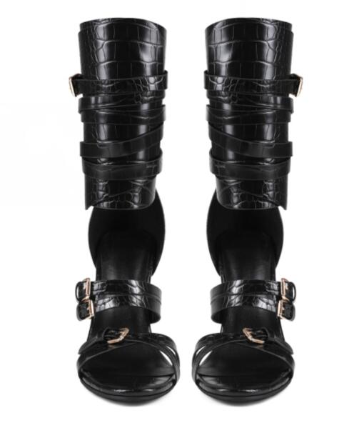 Sandales longues sexy en cuir  - Sandal Strappy Heeled avis et prix