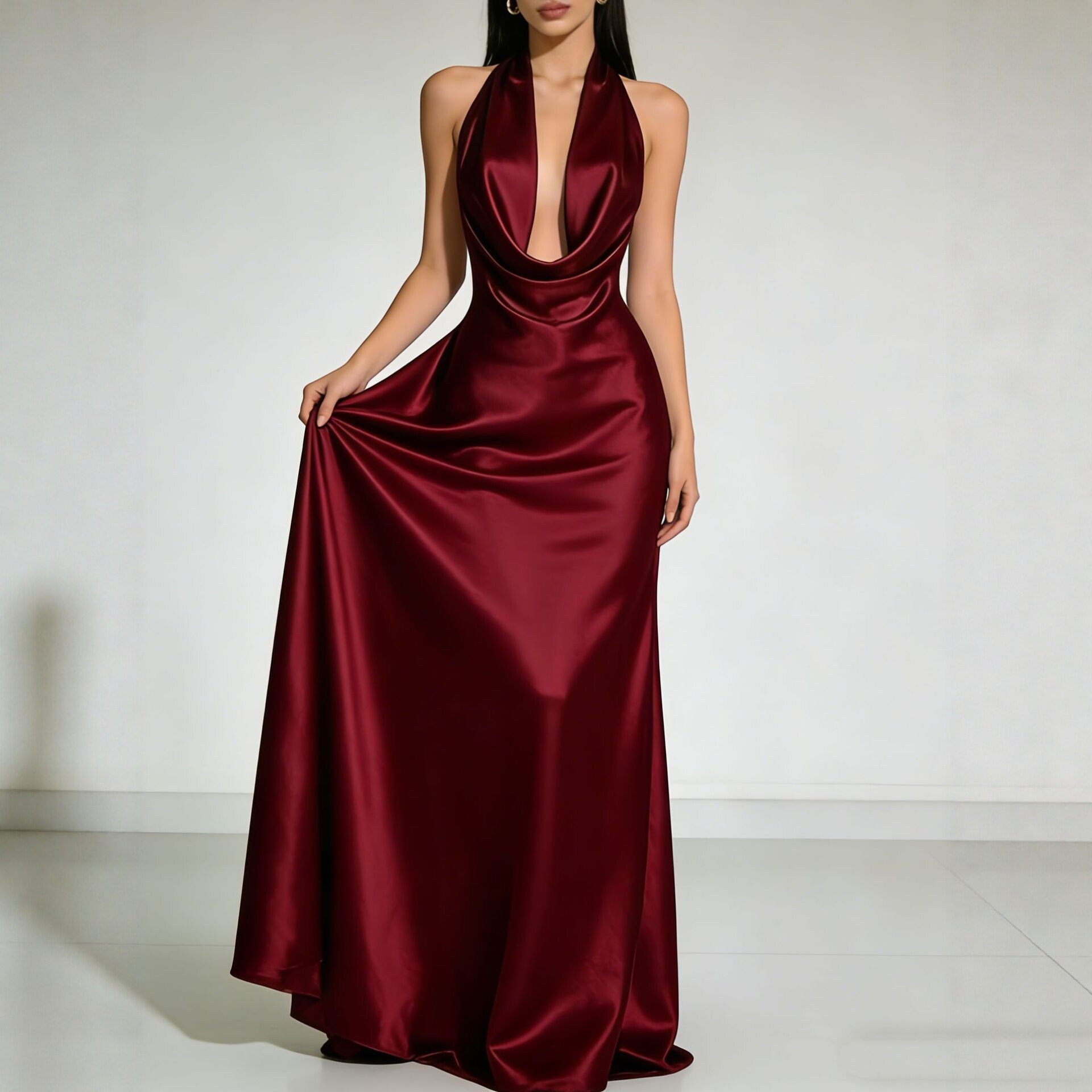Robes de Soirée Élégantes 2026 - Maxi Dress Halter avis et prix