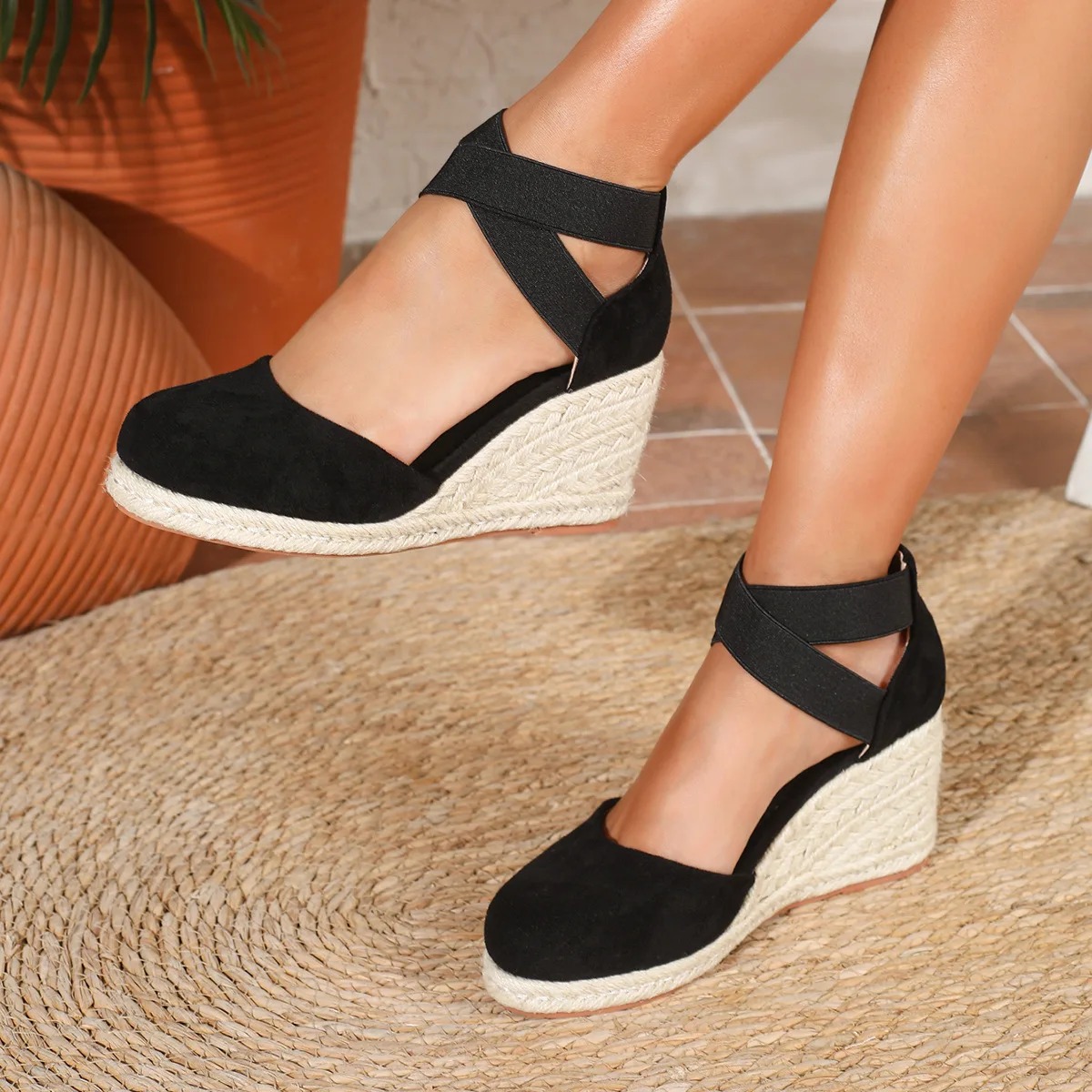 Sandales compensées espadrille - Wedge Espadrille Women avis et prix