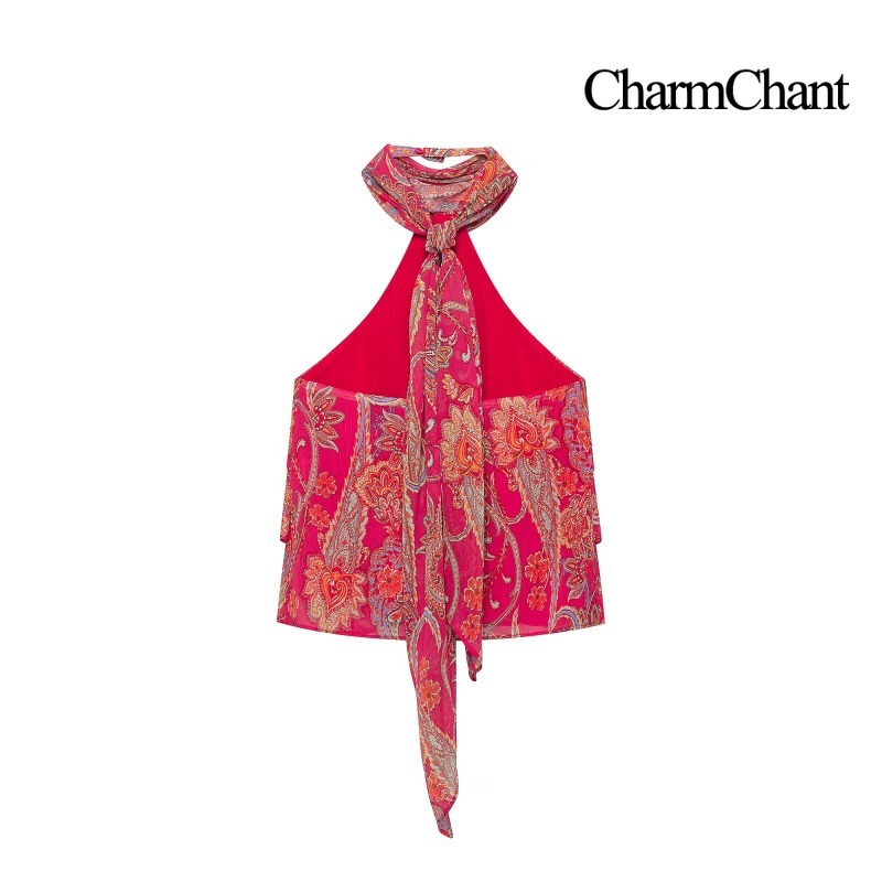 CHARMCHANT Ensemble 2 Pièces F - Midi Skirt Floral avis et prix