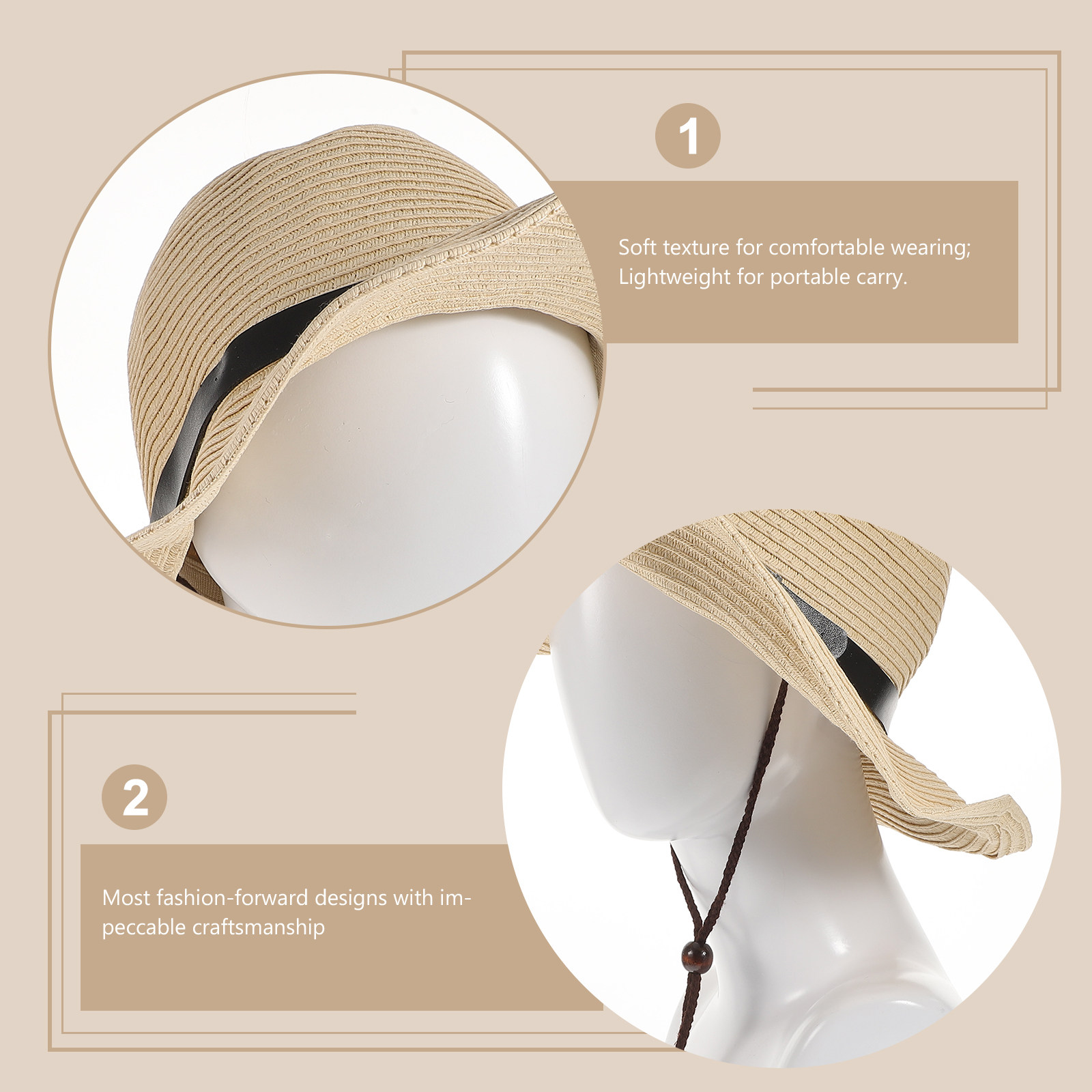 Chapeau de soleil pliable en p - Hat Floppy Wide avis et prix