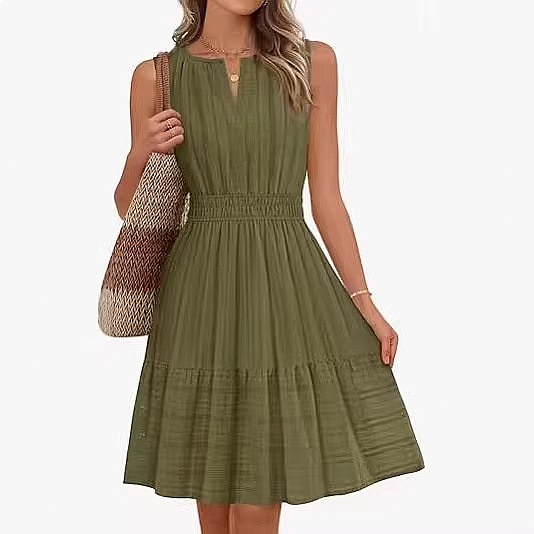 Robe sans manches pour femme p - Linen Dress Wrap avis et prix