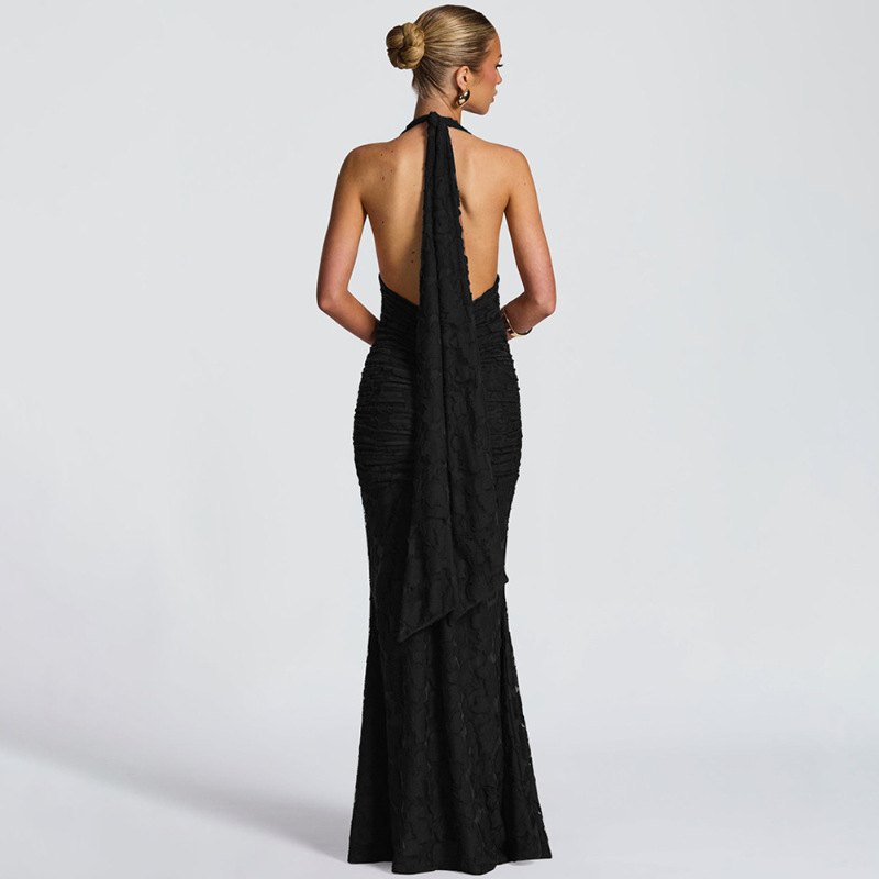Robe sexy pour femme, dos nu,  - Linen Dress Wrap avis et prix
