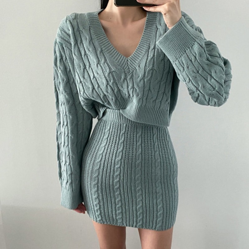 Robe deux pièces en tricot cor - Linen Dress Wrap avis et prix