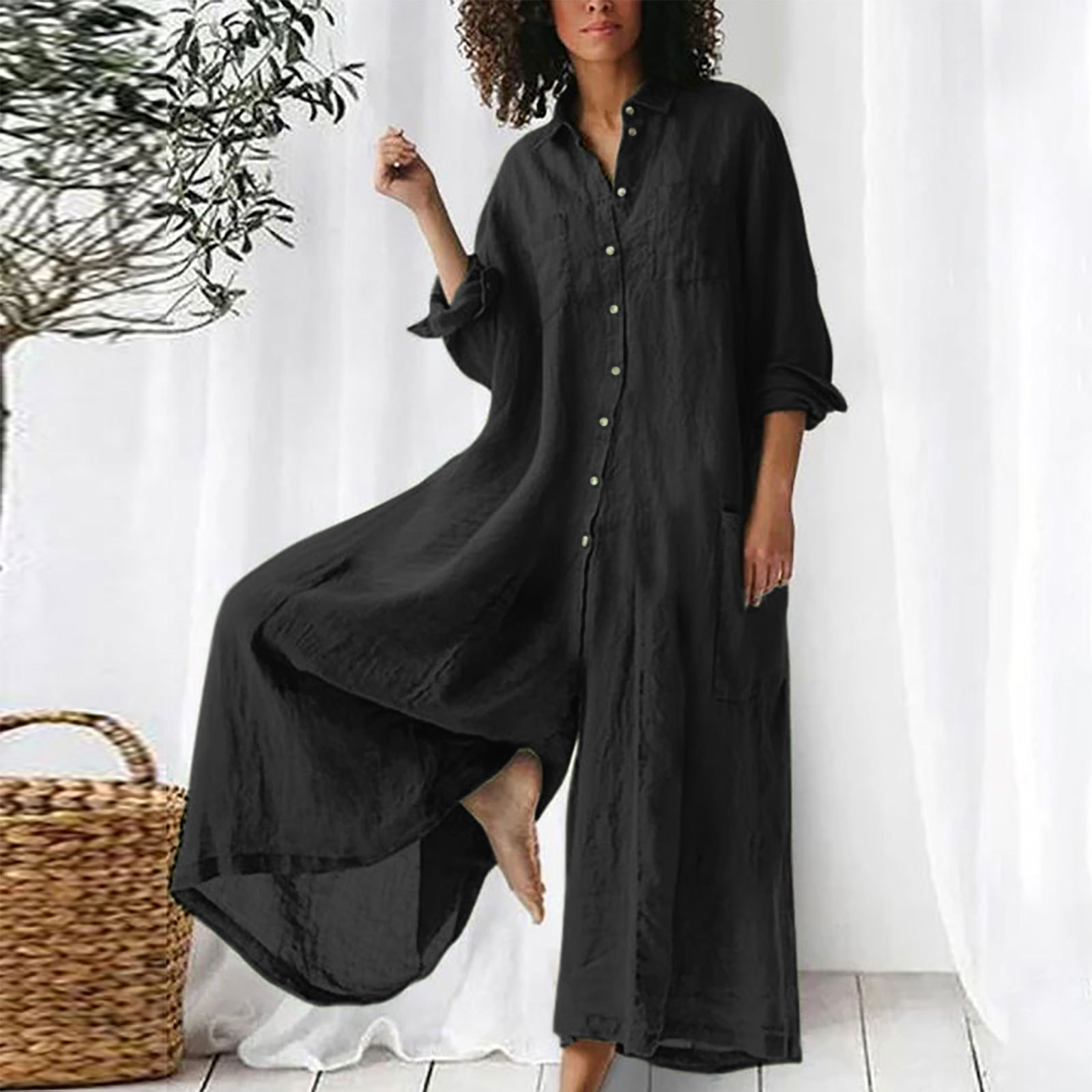 Combinaison pour femmes, combi - Jumpsuit Linen Relaxed avis et prix
