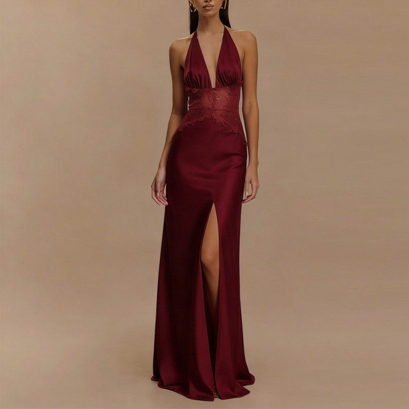 Robe longue sexy dos nu à lico - Maxi Dress Halter avis et prix