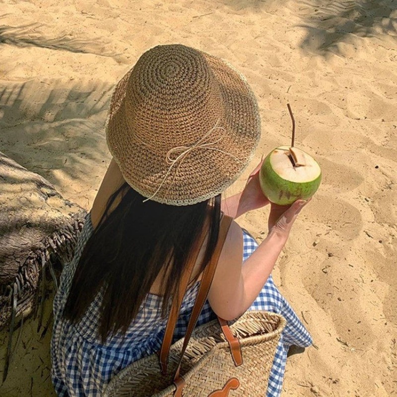 1 pièce Chapeau de paille d'ét - Hat Floppy Wide avis et prix