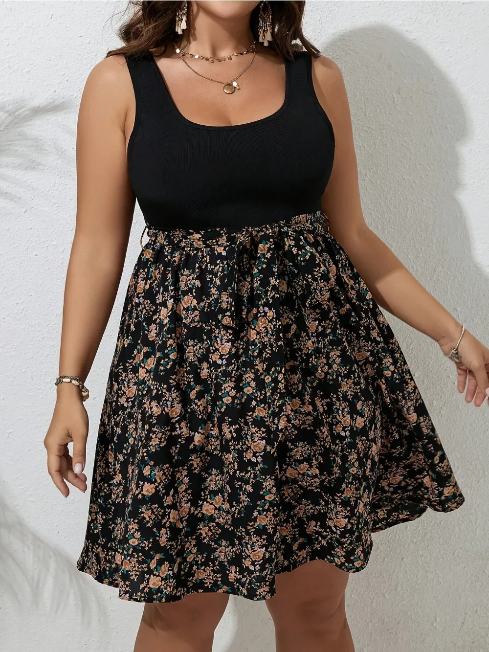 Robe d'été grande taille en tr - Romper Floral Print avis et prix